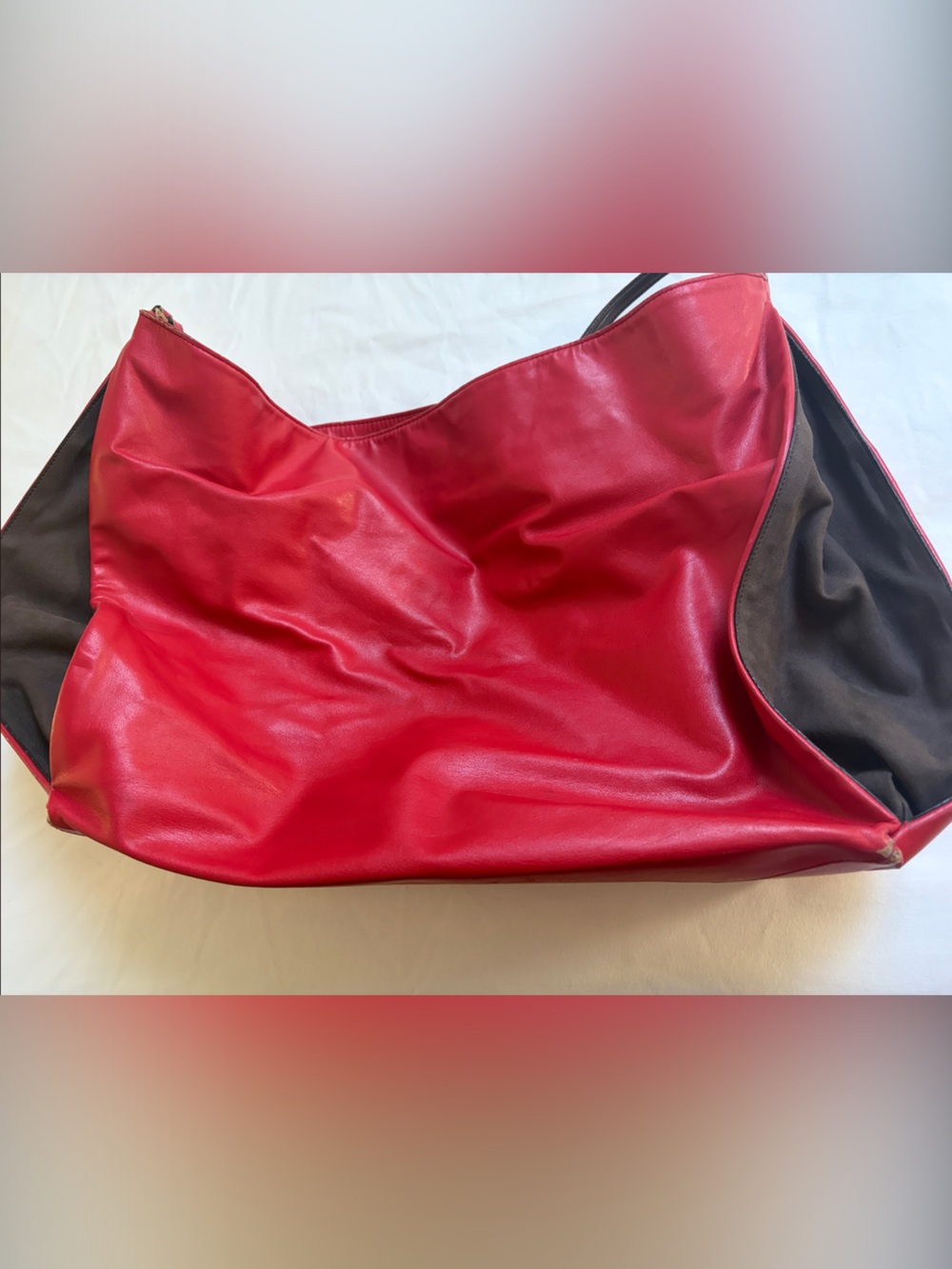 Stella McCartney Red and Black Hobo Bag